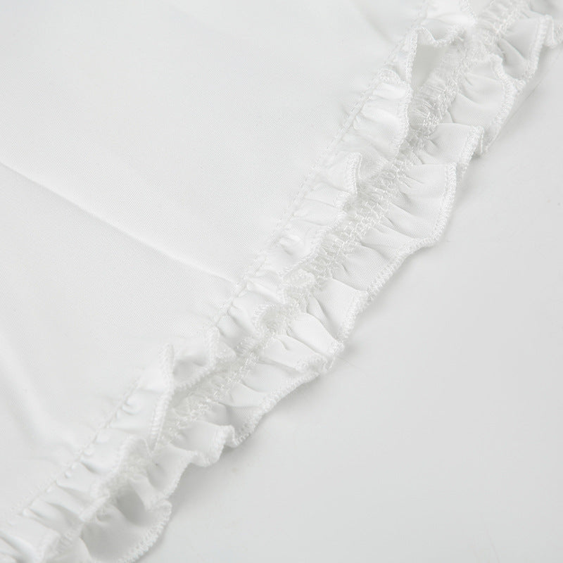 Elegant Ruffled Off-Shoulder Blouse