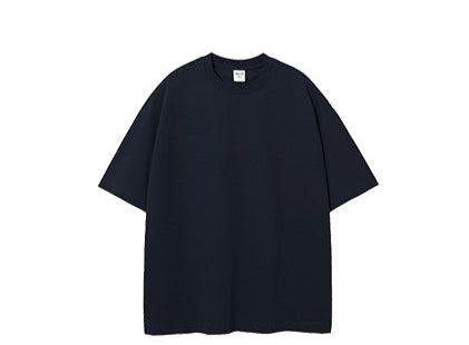 305G Earth-Tone Cotton Loose-Fit Essential T-Shirt