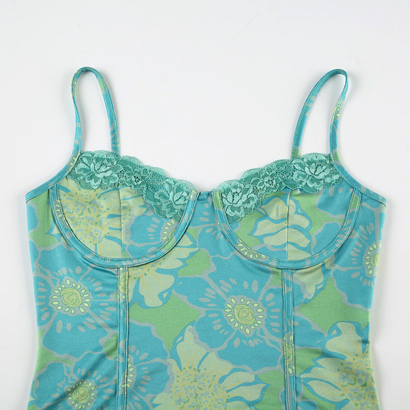 Floral Lace - Spliced Innocent - Allure Corset Camisole