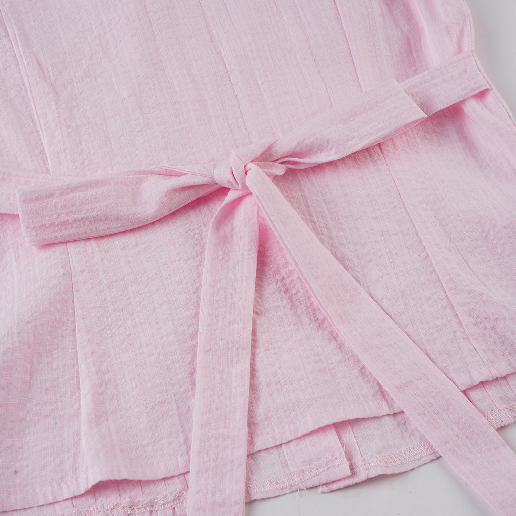 Sweetheart Bow - Front Puff Sleeve Top