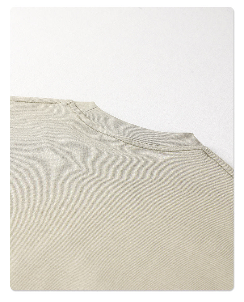 385G Heavyweight Solid Loose-Fit T-Shirt