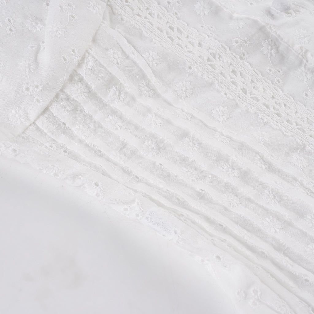 Vintage French Broderie Anglaise Top