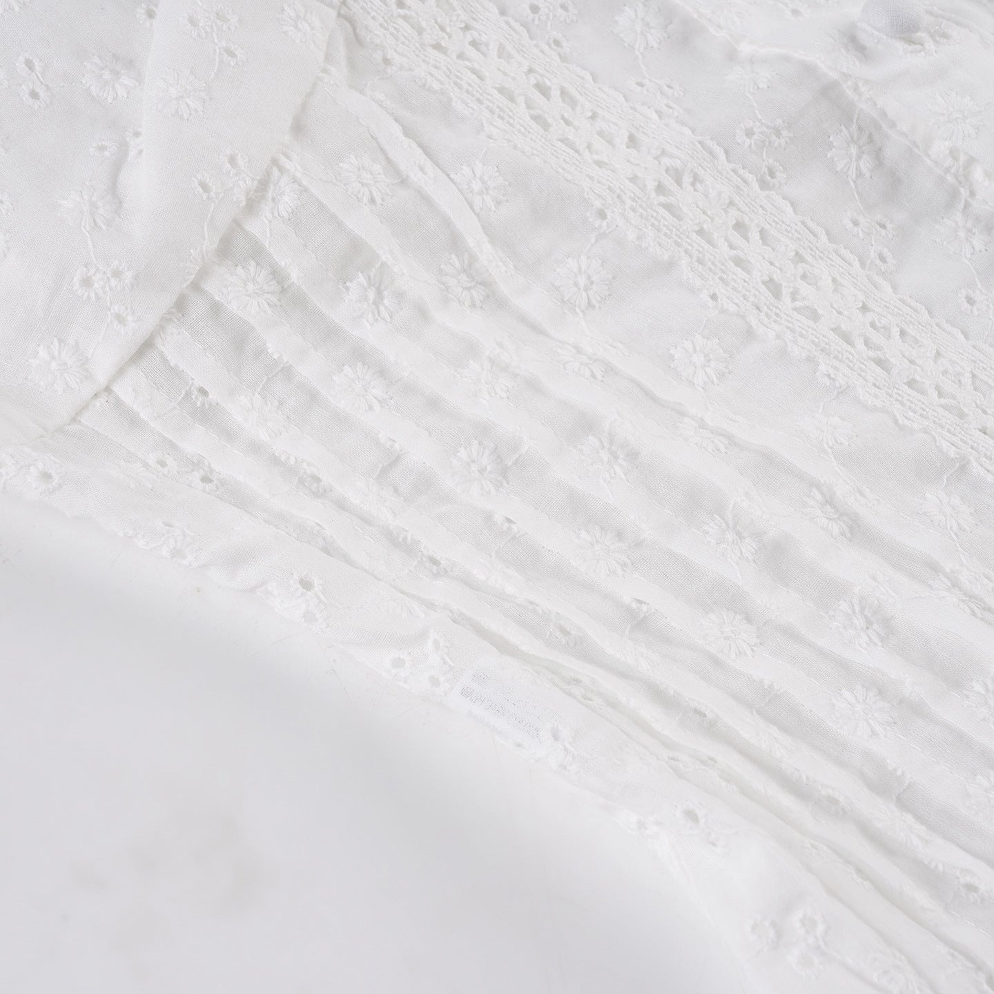 Vintage French Broderie Anglaise Top