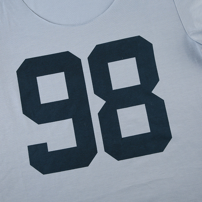 Lazy - Style Number - Printed Off - Shoulder Crop T - Shirt