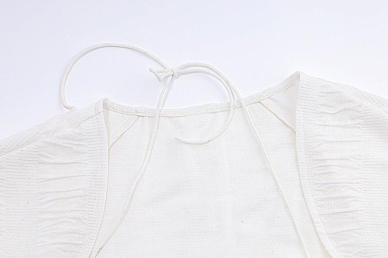 Pure Desire Tie - Front Puff Dress