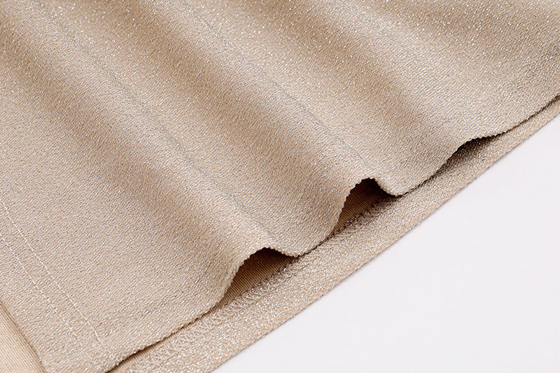 Shimmer Cutout High - Slit Gown