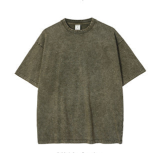 High-Street Vintage Snow-Wash Batik Washed T-Shirt