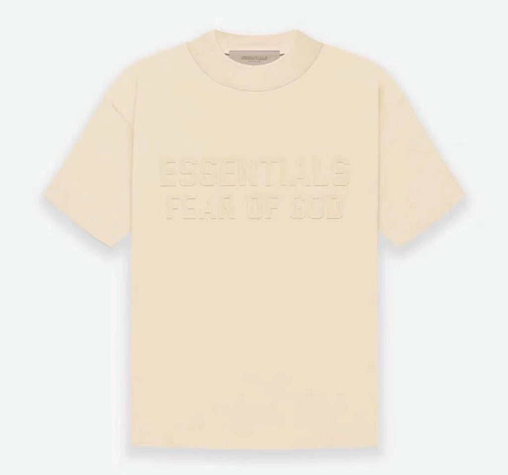 Simple Embossed Loose Short - Sleeve T - Shirt