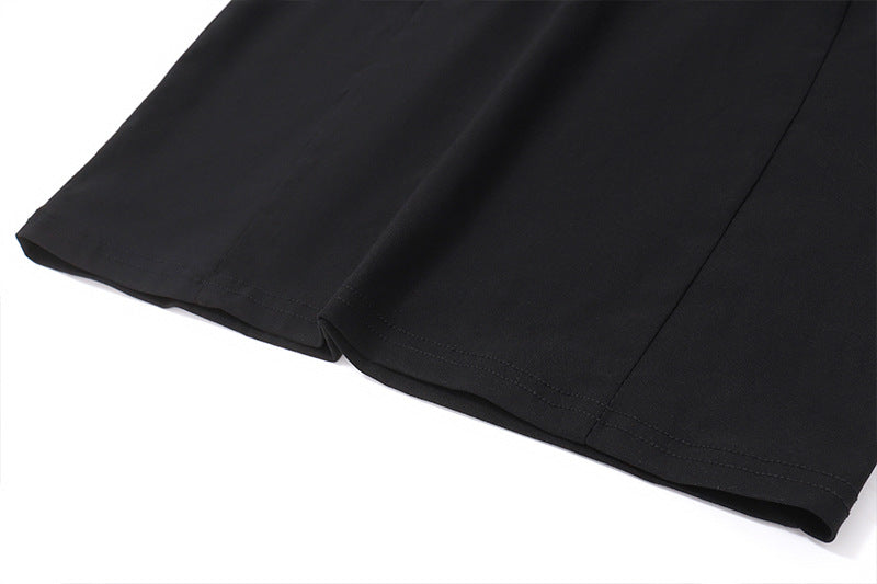 Mesh - Panel Halter Bodycon Dress