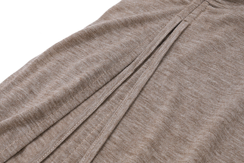 Dark Deconstructed Hooded Lace - Up Dress