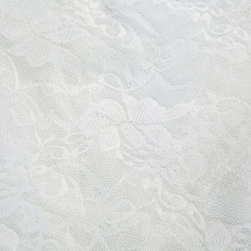 Vintage Sheer Lace Tie - Up Shrug