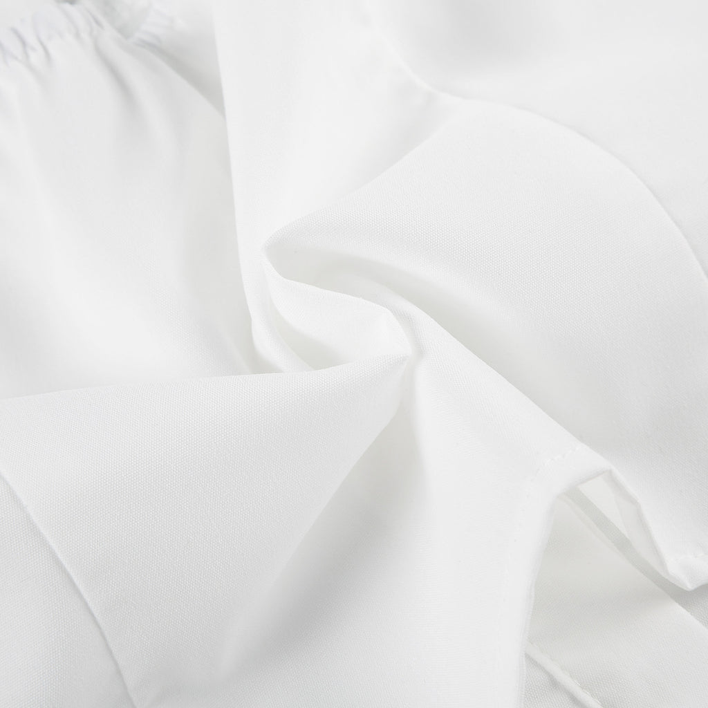 Chic Halter Collar White Crop Shirt