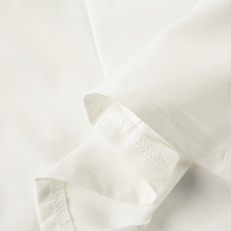 Elegant French V-Neck Lace Top