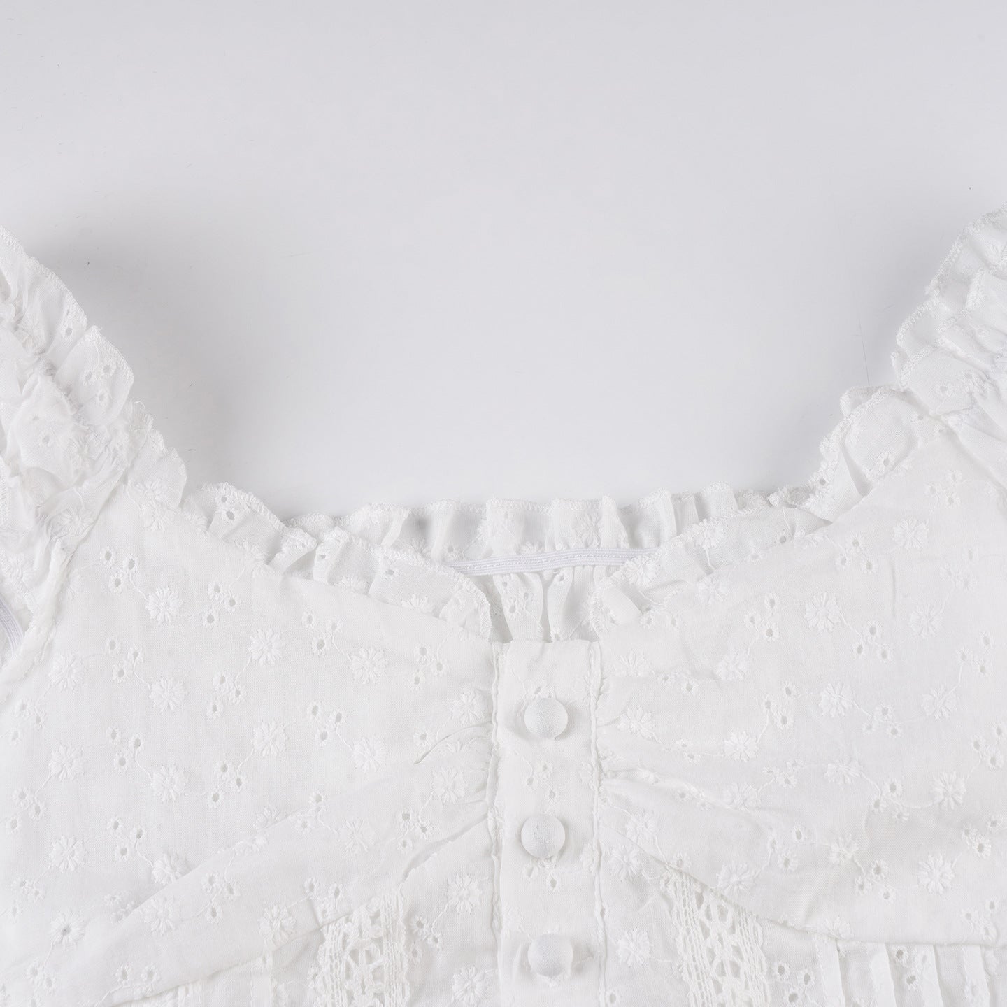 Vintage French Broderie Anglaise Top