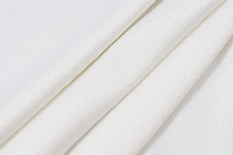 Halter Neck Lace - Trimmed Asymmetric Dress