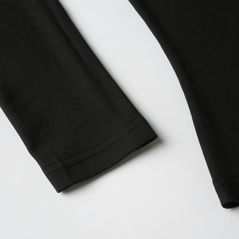 Functional Dark Mesh - Paneled Crop Top