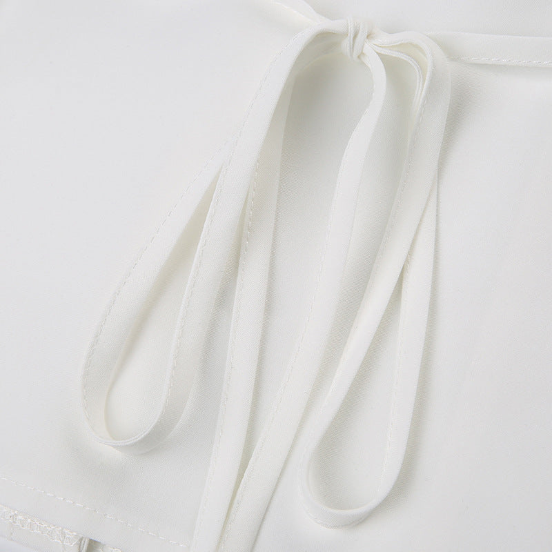 Minimalist Short - Sleeve White Work Shirt