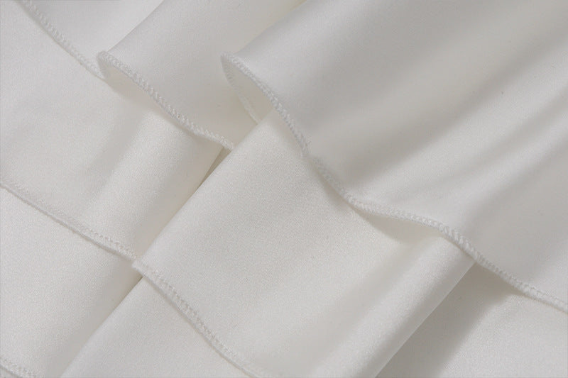 Satin Halter Neck Floral Gown