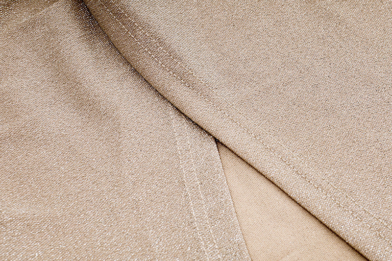 Shimmer Cutout High - Slit Gown